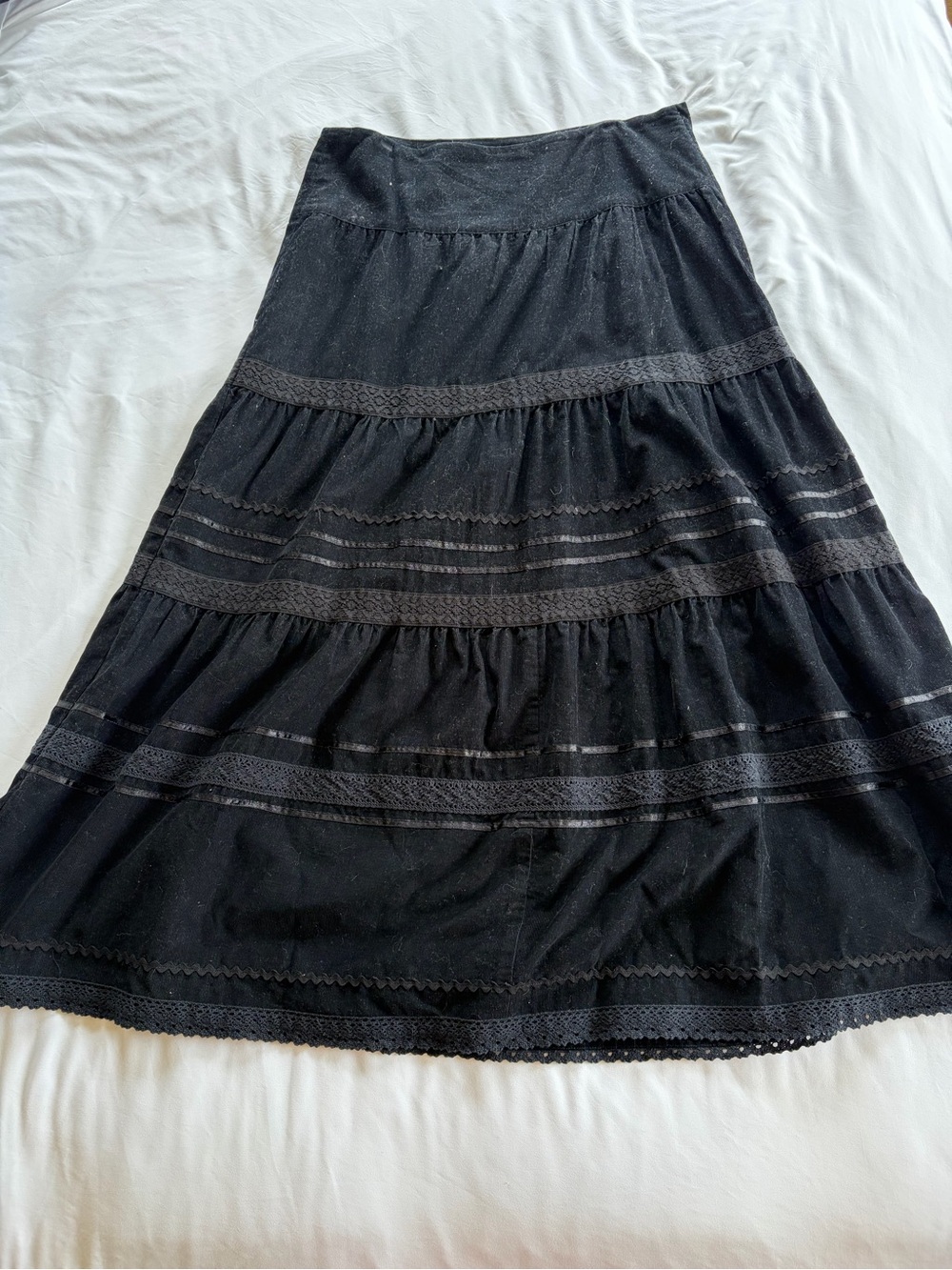 BOSTON PROPER 100% cotton A-line skirt